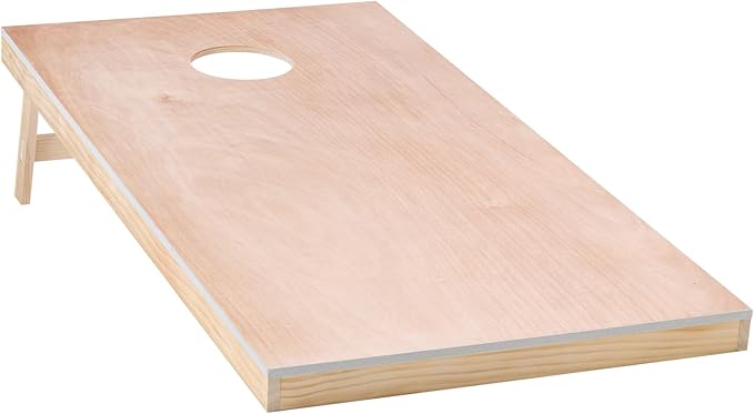 VEOVR Cornhole Set, Corn Hole Game Boards, Wood Portable Toss Board, Indoor and Outdoor Cornhole Play for Adults for Yard, Backyard, Beach, Camping