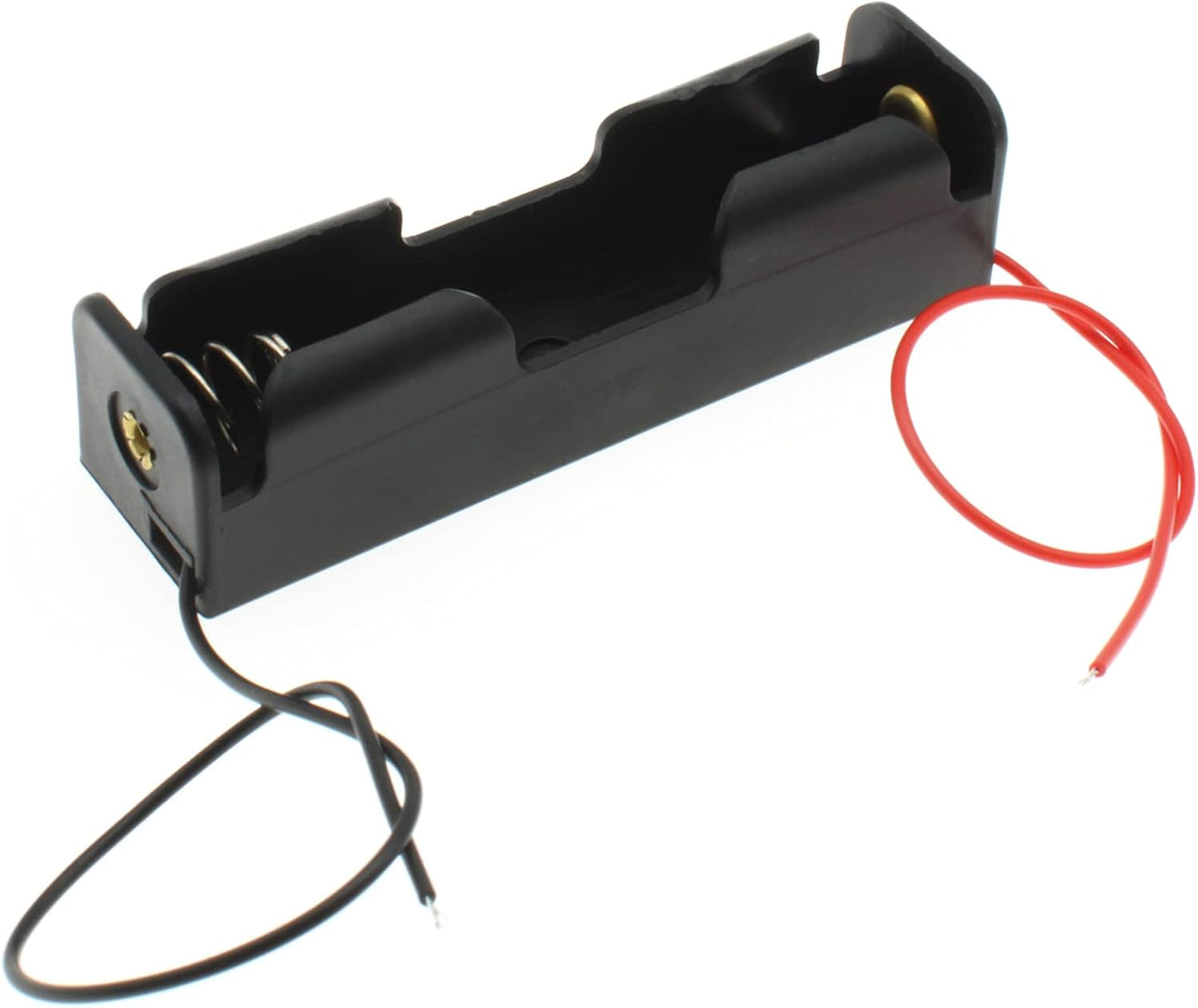 LBTODH 2PCS 18650 18650 3.7V Battery Holder with Lead Wire Bundle Battery Holder DIY Battery Storage Boxes Black