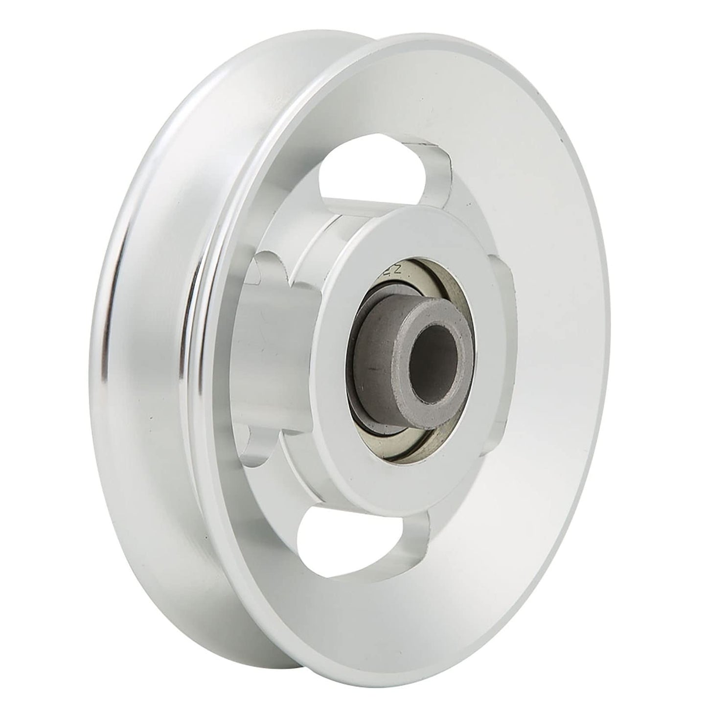 Gym Pulley Wheel for Cable Machine – 114mm Aluminum Alloy Fitness Pulley with Universal Bearing, 90mm Diameter Cable Attachment Compatible with Most Home Gym Systems (USA)