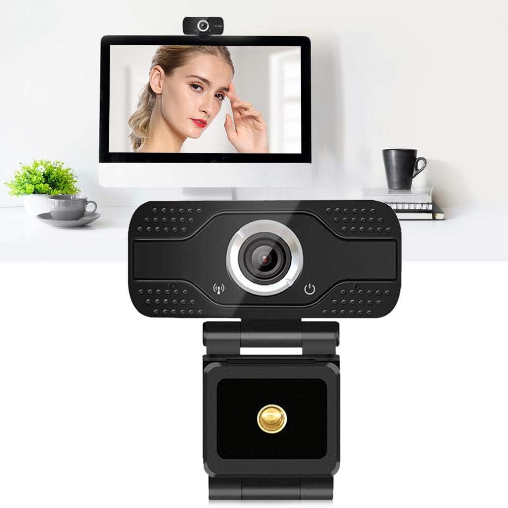 ciciglow 1080P PC Webcam, Desktop Computer Camera USB with Microphone USB Online Class Webcam for Live Streaming, Video