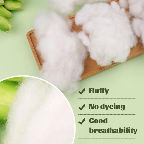 BUTUZE Polyester Fiberfill Stuffing - Premium 500g/17.6oz High Resilience Fill for DIY Dolls & Pillows