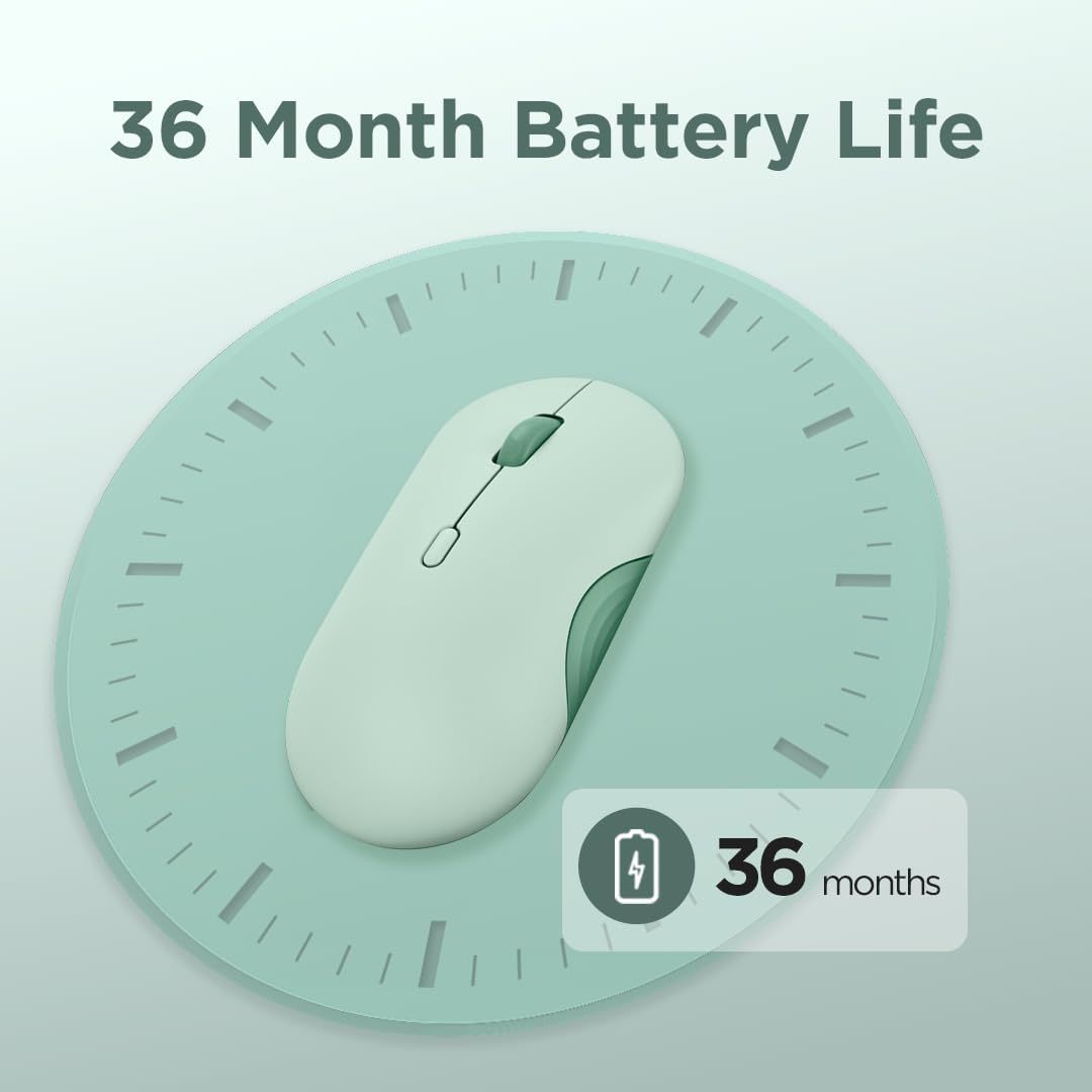 Lenovo 350 3 (1000, 1600, 2400), 36 2 Wireless Bluetooth Mouse, Silent Click, Level DPI Month Battery Life, Device