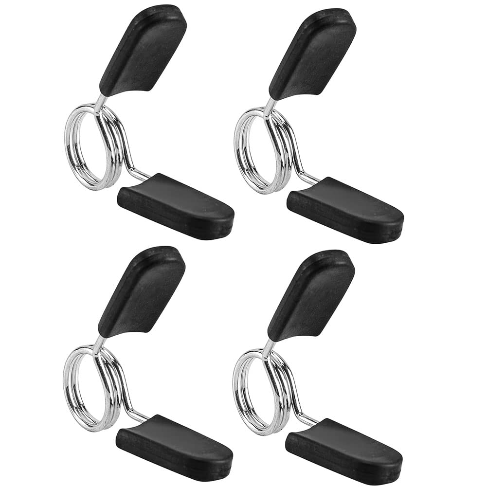 EastyGold Barbell Clamps Dumbbell Spring Clip Circlip Collars 1 Inch Weight Bars Clips Fitness Weightlifting Lock Buckle 1 Inch for Standard Bar Barbell Strength Training Gym Accessory