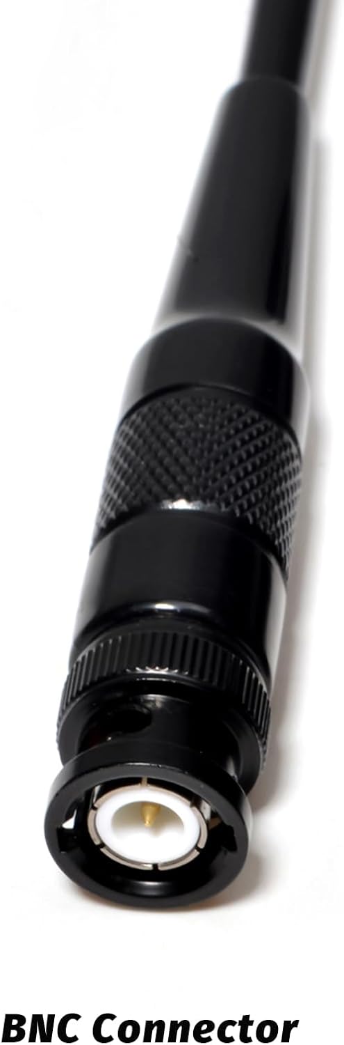 TWAYRDIO 15" 462-467MHz GMRS Radio Whip Antenna with BNC Connector for GMRS Handheld Radios Walkie Talkies