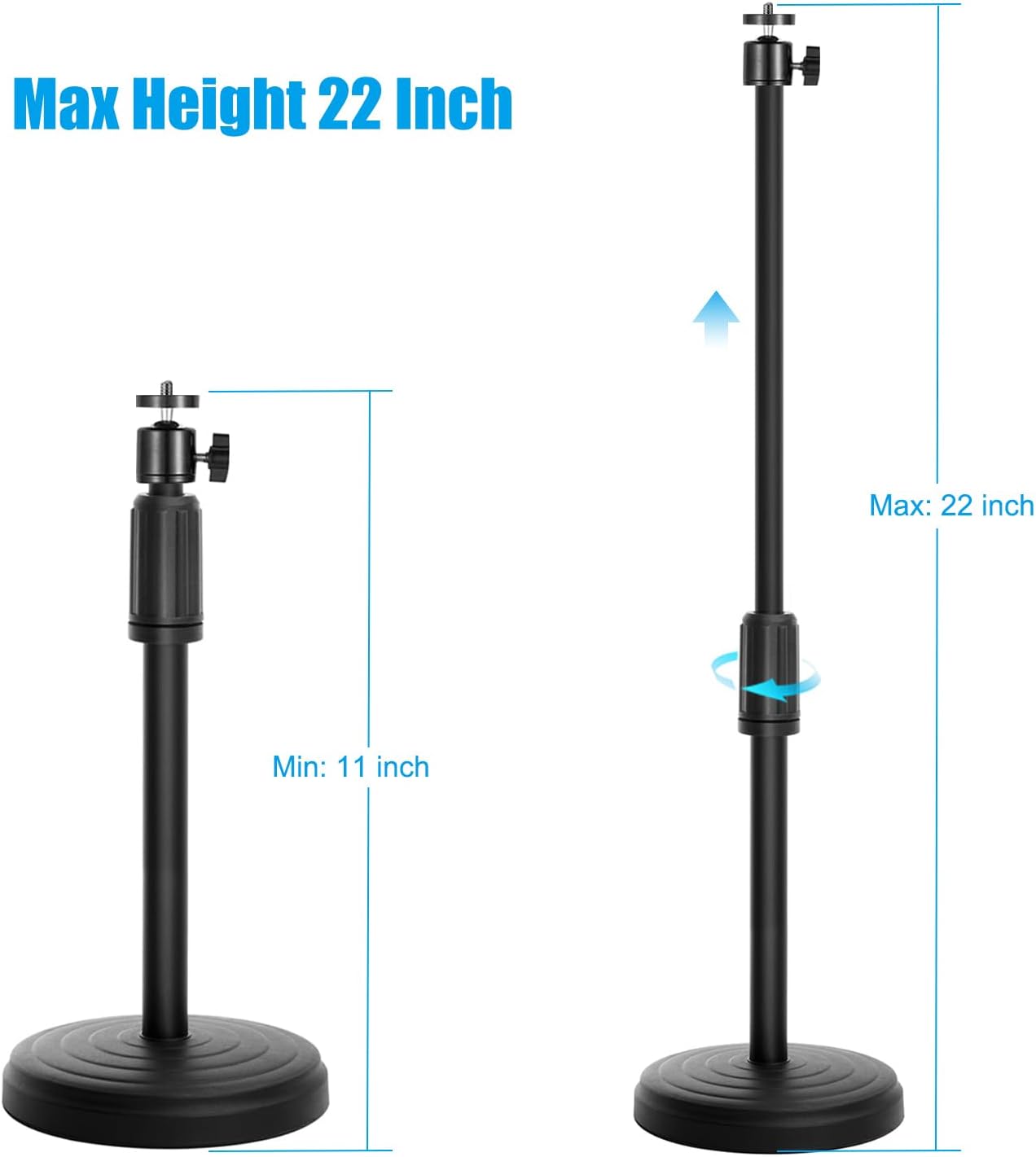 Khazylorr 22 Inch C920 C922 C925e C922x C930e C930 C615 Webcam Stand, Height Adjustable Webcam Mount Computer Camera