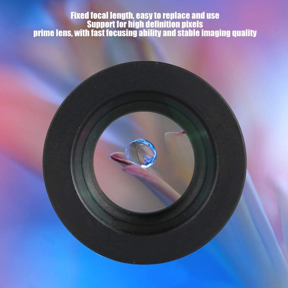 Dioche 16mm 5MP M12x0.5 Fixed Board Lens, HD CCTV Security Camera Wide Angle Lens, Standard Screw Connector Camera