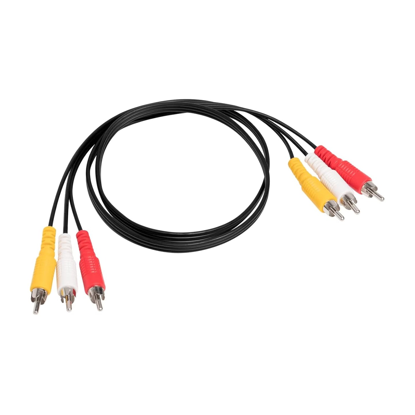 EYEZING 3RCA 24K (5ft-1pcs) RCA Cables, Cable Audio Video Gold Plated Connecting Audio Video Components AV Male to Male