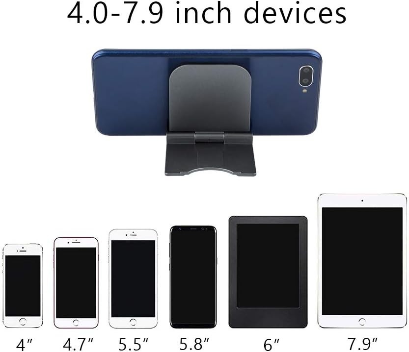 AIFUDA 5 Pcs Foldable Cell Phone Stands, Portable Phone Holder Universal Cellphone Desktop Cradle for Tablets, Reader