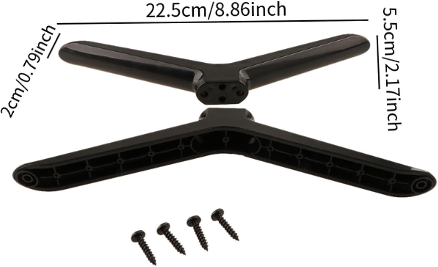 FVDPWYE 2X 22.5cmx5.5cmx2cm TV Base Stand Table Top TV Legs