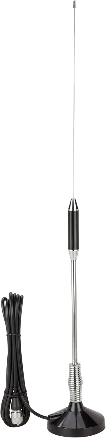 Scosche CB201 26" 10' Universal Magnetic Mount CB Antenna AM Band with Mast and Cable (Black)