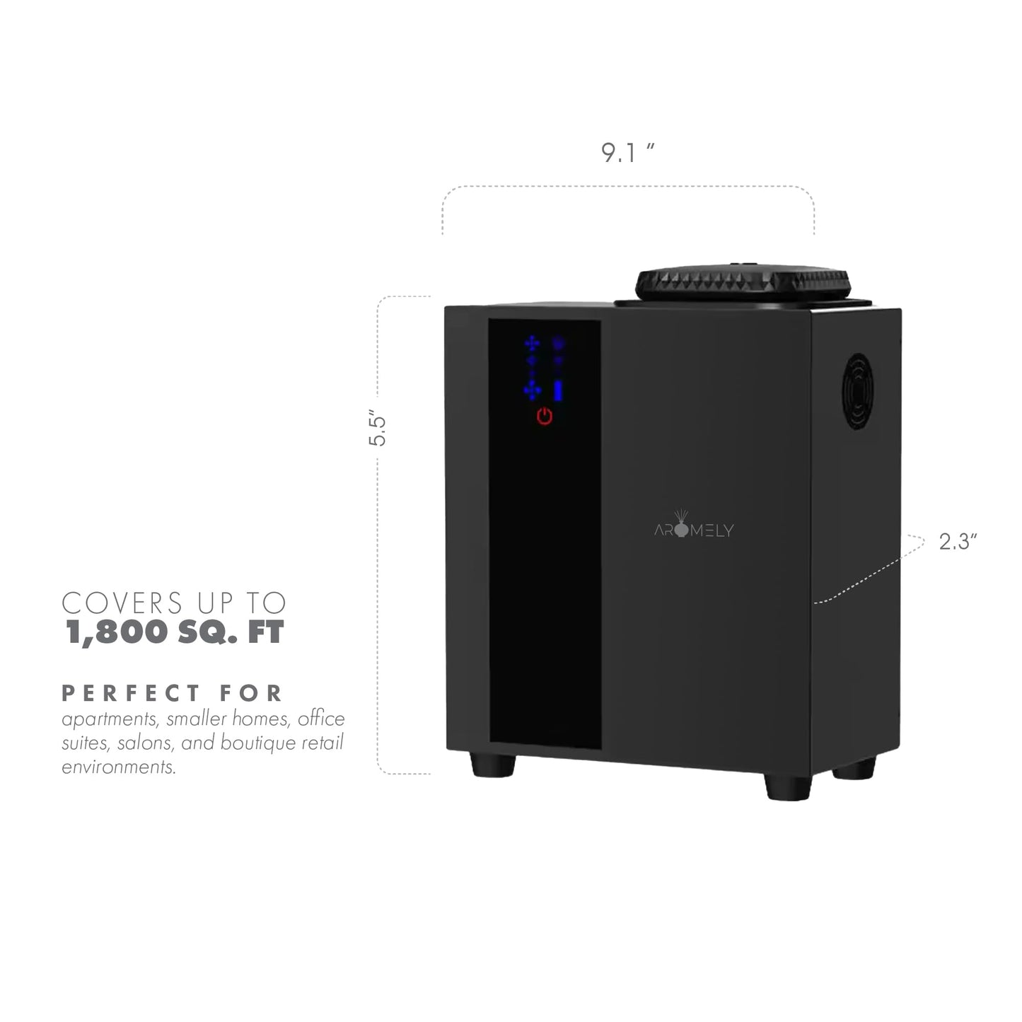 Smart Bluetooth HVAC Scent Diffuser - Whole Home & Commercial Aroma System, Waterless Aromatherapy, Ideal for Whole House and Office Scenting, App Controlled Perfect Aroma Diffuser Up to 1,800 SQFT