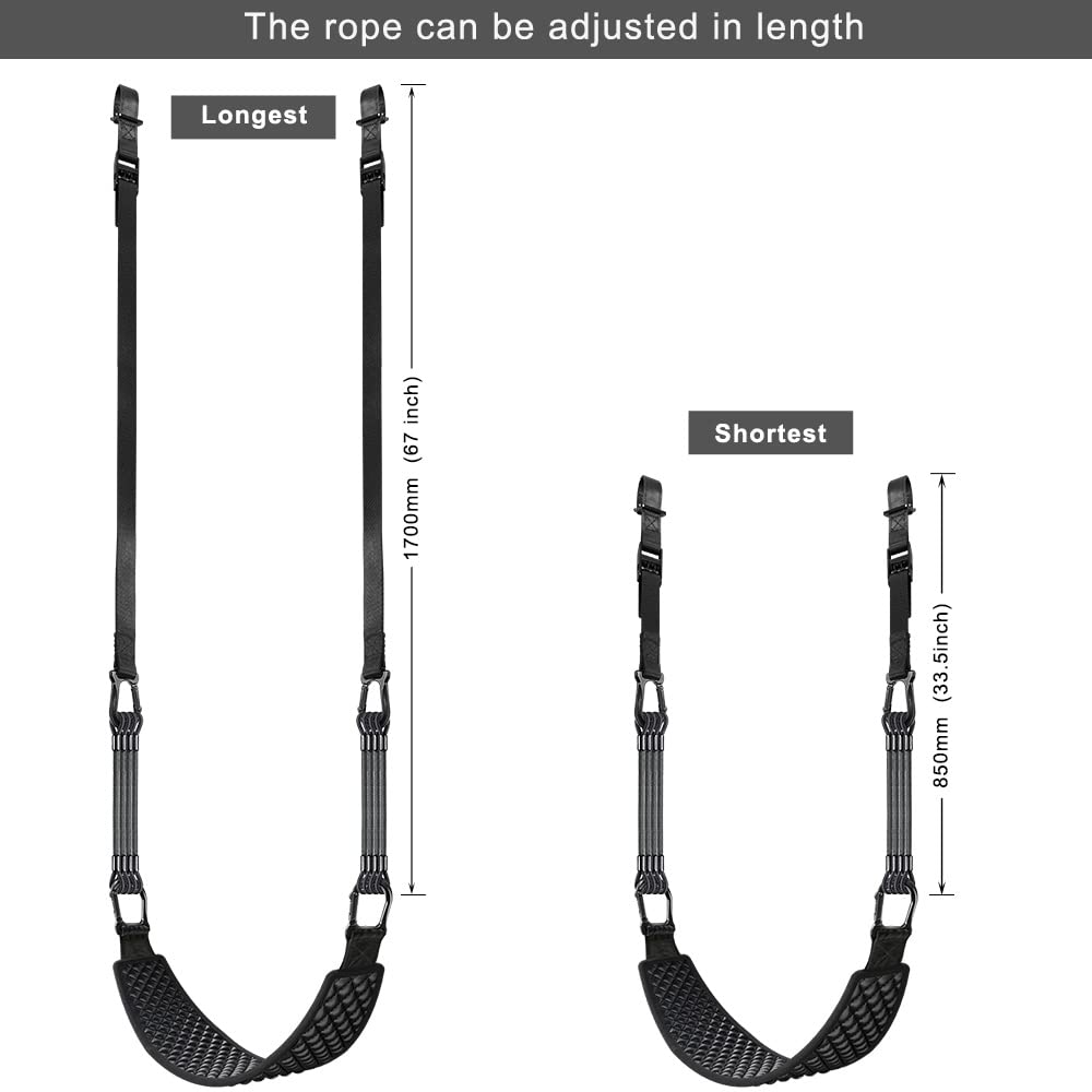 Kipika Pull Up Bands with Dip Belt - Adjustable Resistance for Chin Ups, Body Stretching & Strength Training - Heavy Duty Elastic Straps & Metal Chain Suitable for Home Gym Workout