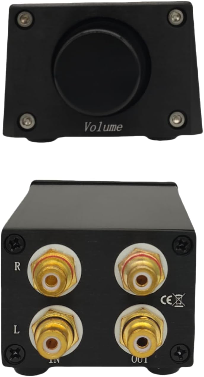 SOLUPEAK Stereo RCA Analog Signal Volume Controller HiFi Audio Line Volume Control attenuator for Home Audio