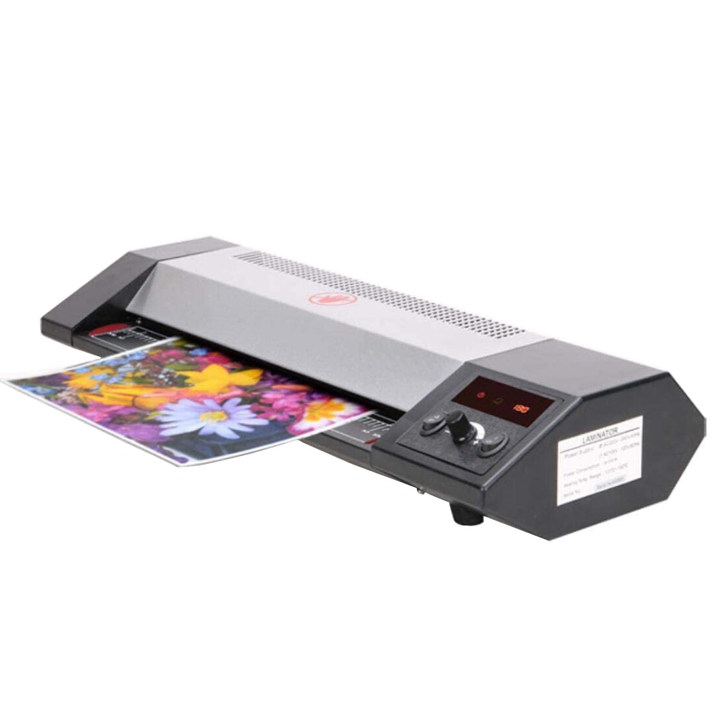INTBUYING A3 Cold Hot Dual Use Laminator 13" Width 10Mil Thickness Heating time 3-5Min Commercial Laminator for Home Office 4 Roll 110V