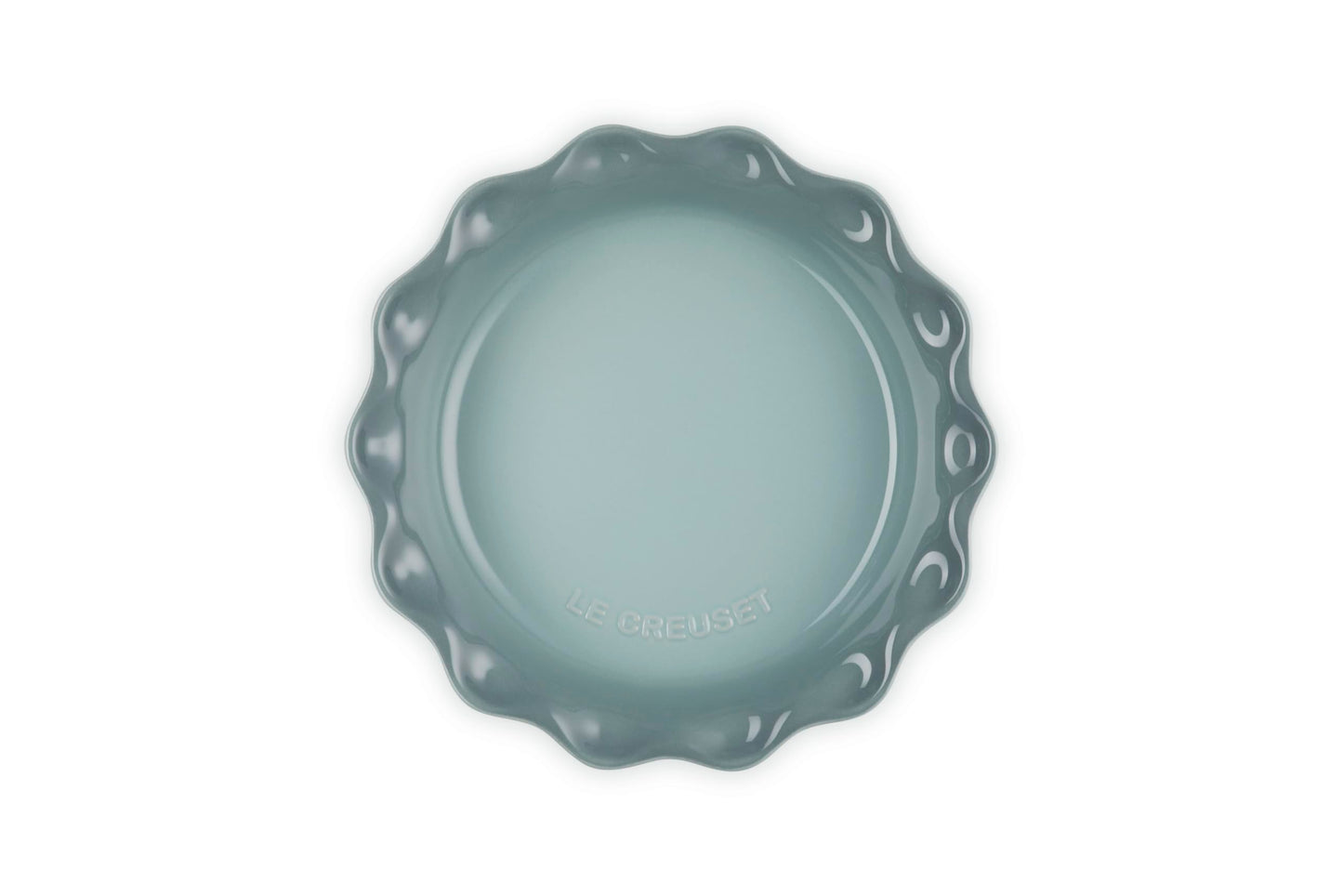 Le Creuset Stoneware Pie Dish, 9", Sea Salt