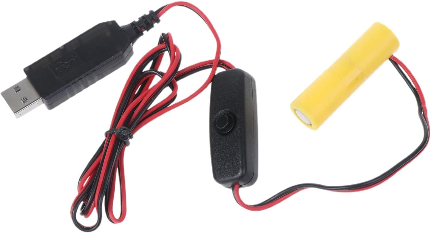 MHADBKH 3X 1.5V USB Power Converter DC-Buck Battery Replace AA Batteries for LED Light Radio Electronic Toy