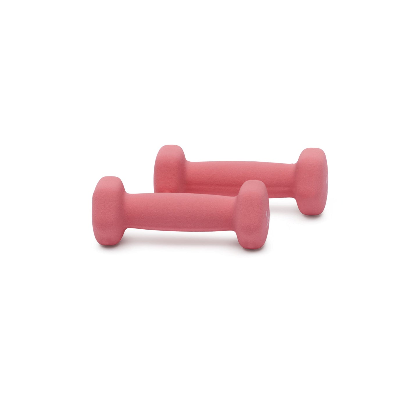 Amazon Basics Neoprene Dumbbell Hand Weights, Hexagon Shape, 1 Pound, Pair, Pink