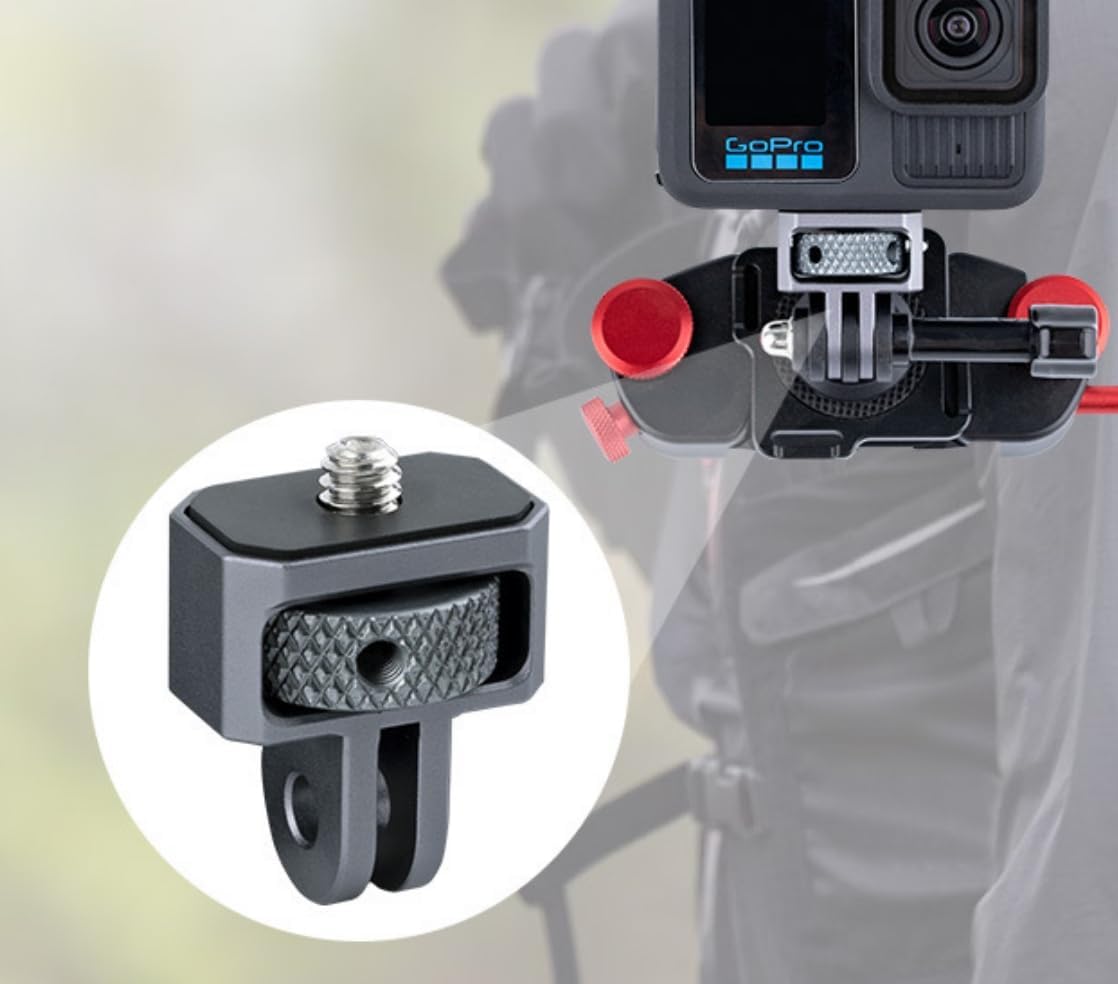 DUWUZEST 1/4"-20 Insta360 1/4 Inch Aluminum Camera Tripod Adapter Conversion Adapter Mounts Compatible with Gopro