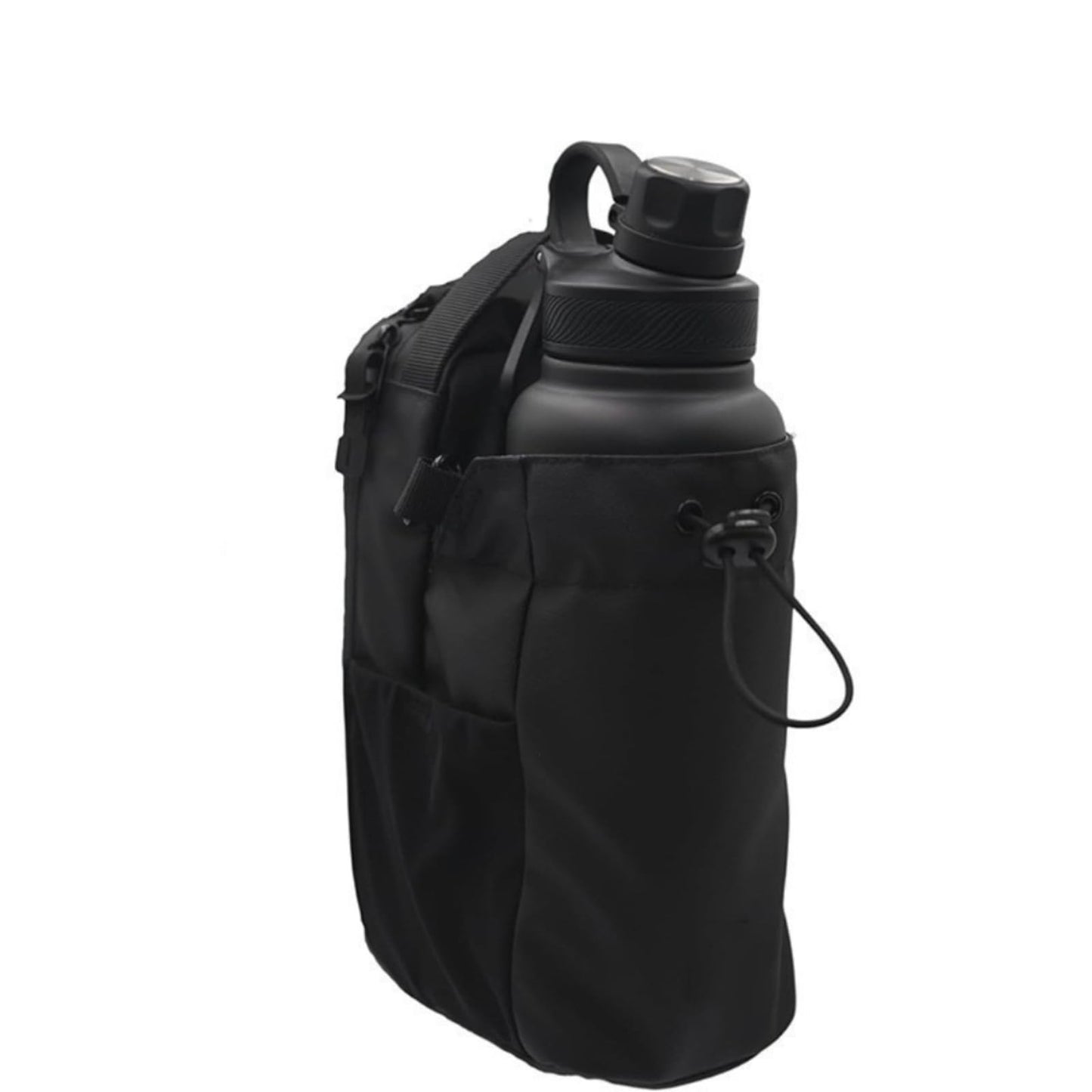 Magnetic Gym Bag Water Bottle Carrier Holder with Phone Pockets & Shoulder Strap,Magnetic Bag Gym Accessories Organizer for Men Women