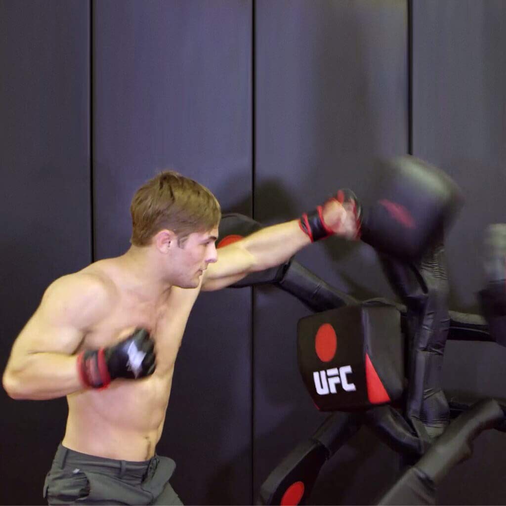UFC BAS Body Action System Deluxe - Professional Freestanding Home Training Equipment System for MMA, Kickboxing, Muay Thai and Martial Arts - Adjustable Punching and Kicking Pads