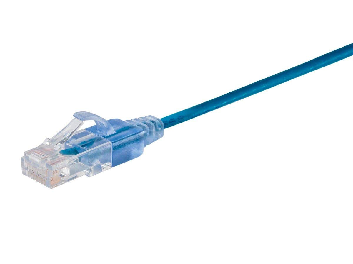 Cat6A RJ45 10G 30AWG 1ft 10-Pack Monoprice SlimRun Ethernet Patch Cable - Snagless UTP Pure Bare Copper Wire Multicolor