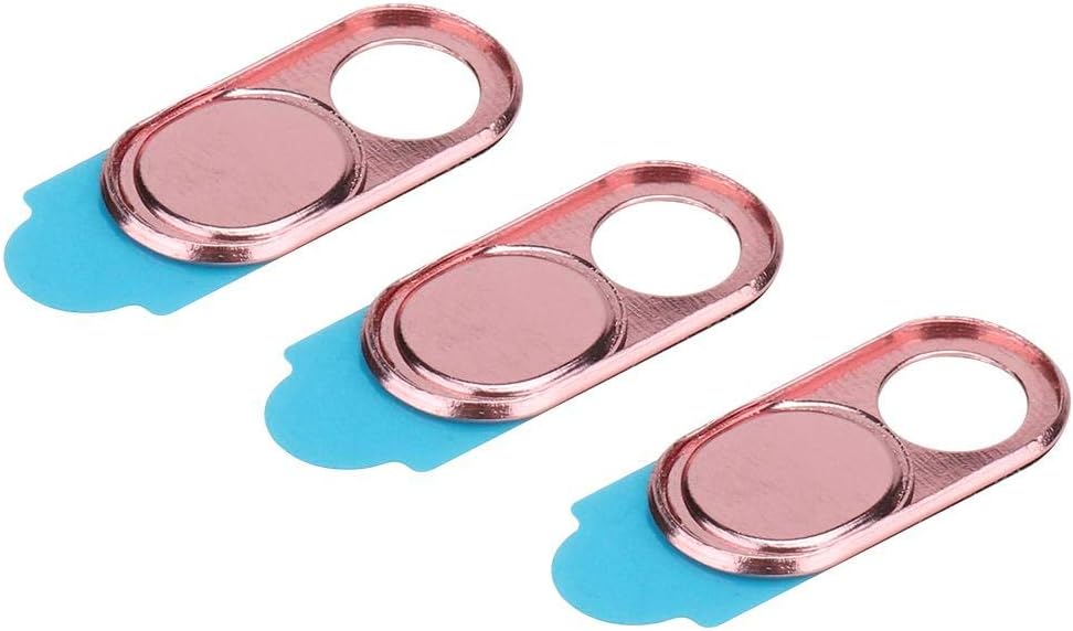 ASHATA 3pcs Metal Camera Lens , Ultra Thin Camera Cover Webcam Cover Blocker Slider for Smartphone Tablet Desktop