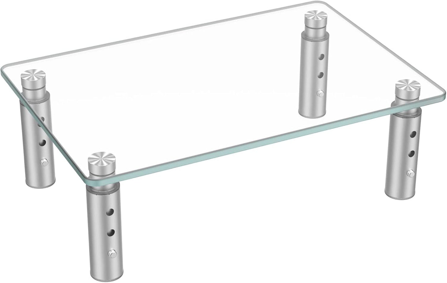 3 Hemudu Monitor Stand Riser, Height Adjustable Laptop Stand Riser, Monitor Stand Riser for PC, Computer, Laptop Clear