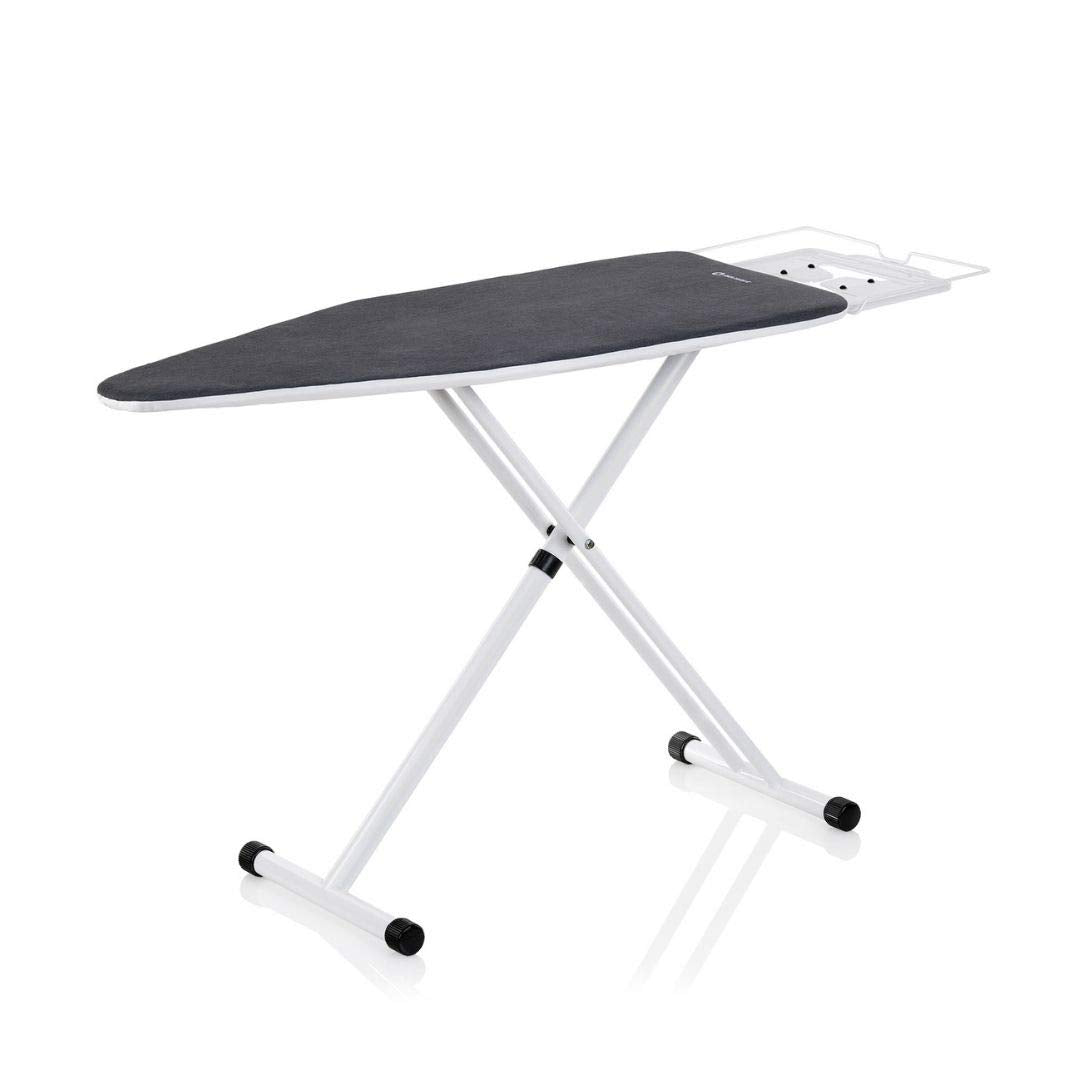 Reliable 120IB Home Ironing Board 19” X 47.5” Made in Italy Portable Ironing Board with Vera Foam Memory Foam Cover, 7 Step Height Adjustable, Heavy-Duty Tube Frame Construction, Strong Iron Rest