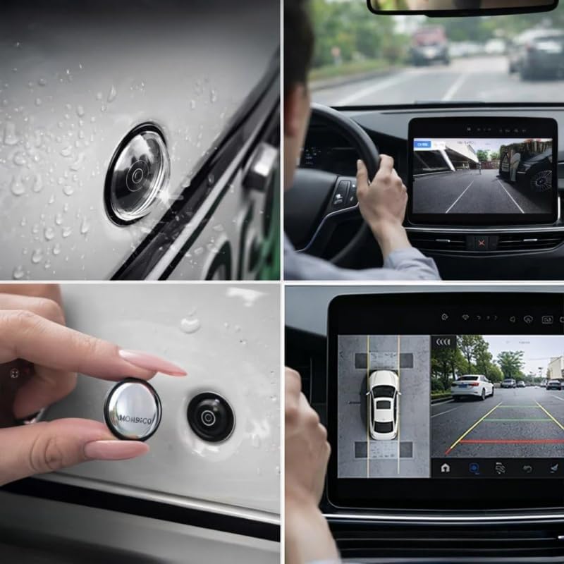 Generic 360 (2) Car Camera Lens Protector,Car Panoramic Camera Protective Cover,Clear Transparency Weatherproof Cars