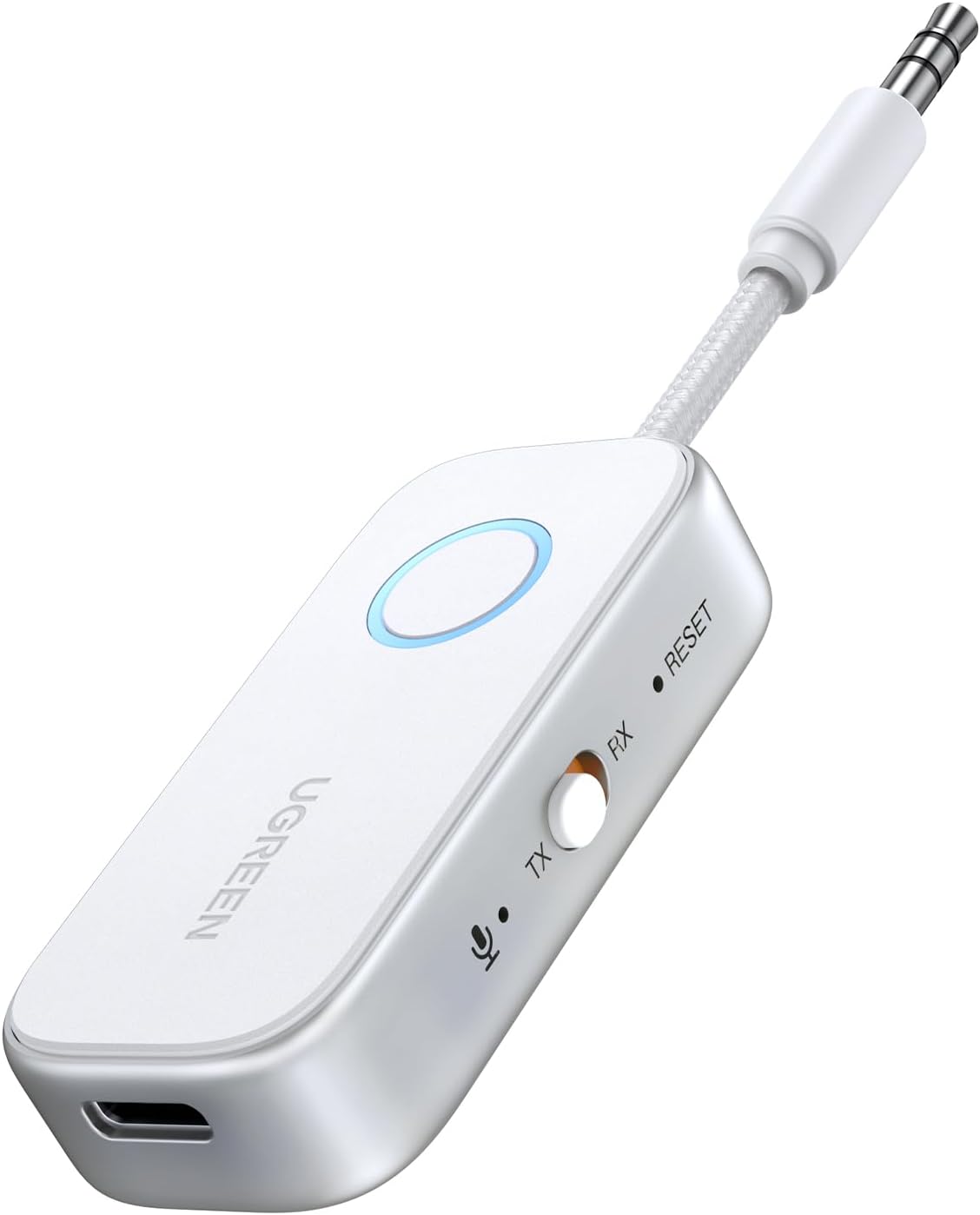 UGREEN 6.0 2 2-in-1 3.5MM Airplane Bluetooth Transmitter Receiver for Airpods or Headphones, Airplane Travel Essentials