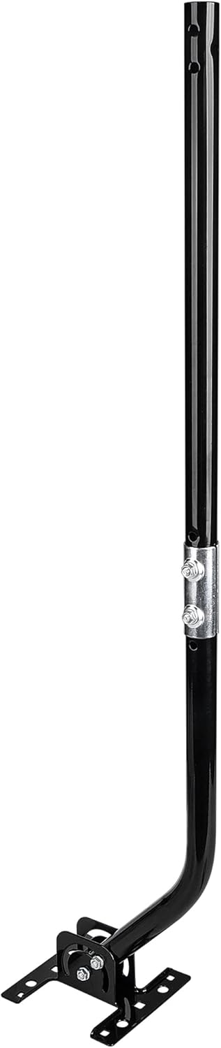 LFUTARI 32.8" Universal TV Antenna MountAdjustable Antenna Mounting PoleWeatherproof Mast PoleSteel J-Mount