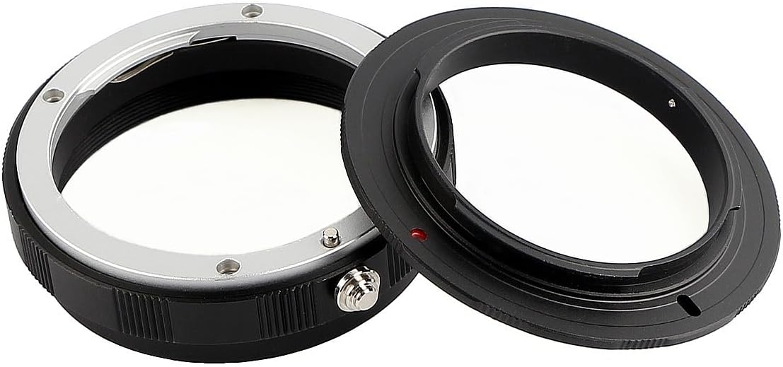 Keabroir 52mm NEX-52K Metal Macro Reverse Adapter Ring Manual Focus Camera Mount Lens Converter + Rear Lens Mount