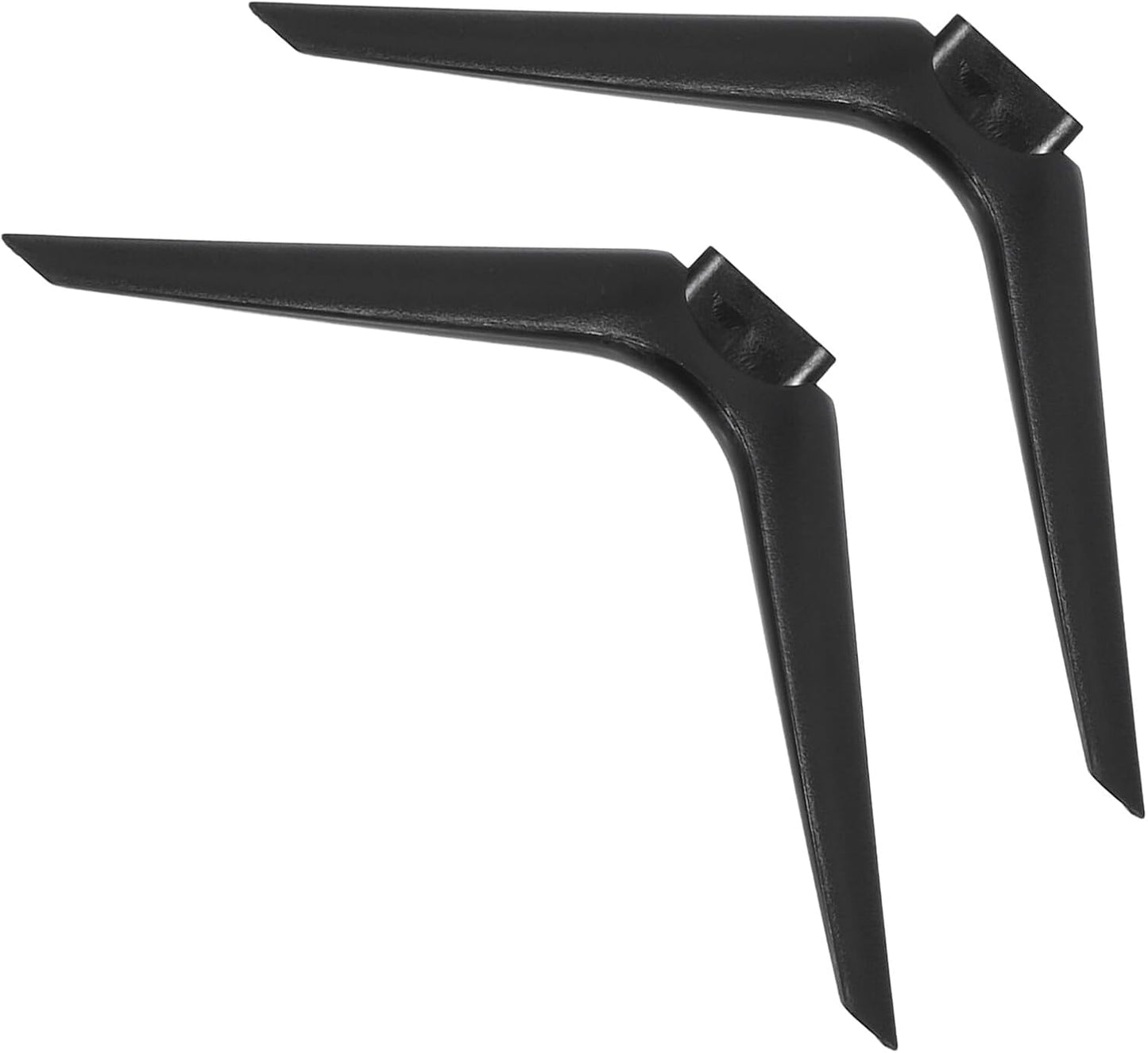 BESPORTBLE 15mm Tabletop Television Stand Bracket with No-Drill Design, Stable Plastic Dual-Hole Base Legs, Replacement