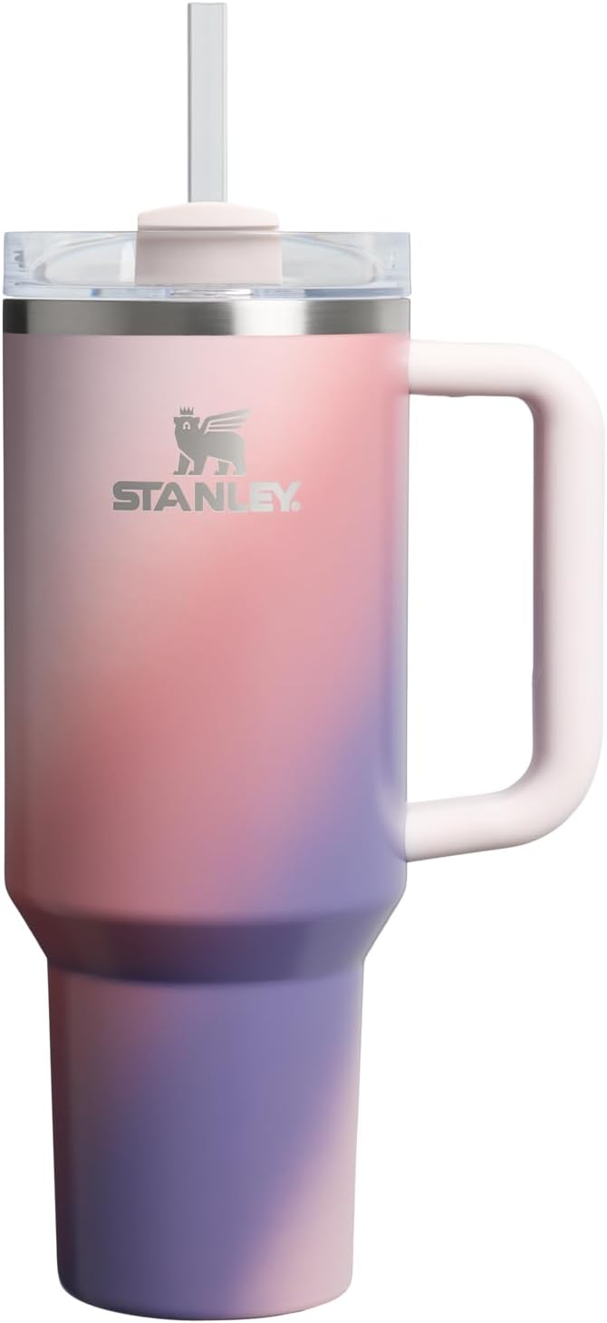 STANLEY Quencher H2.0 FlowState™ Tumbler - 40 oz Dawn Spiral Design for Hydration On-the-Go