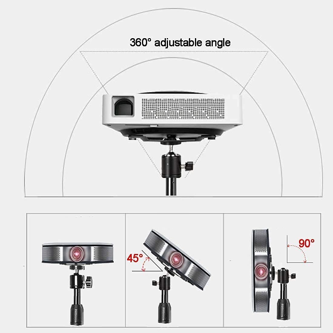 Coret 360 26-60in Mini Projector Stand, Portable Camera Holder with Rotatable Head, Adjustable Height