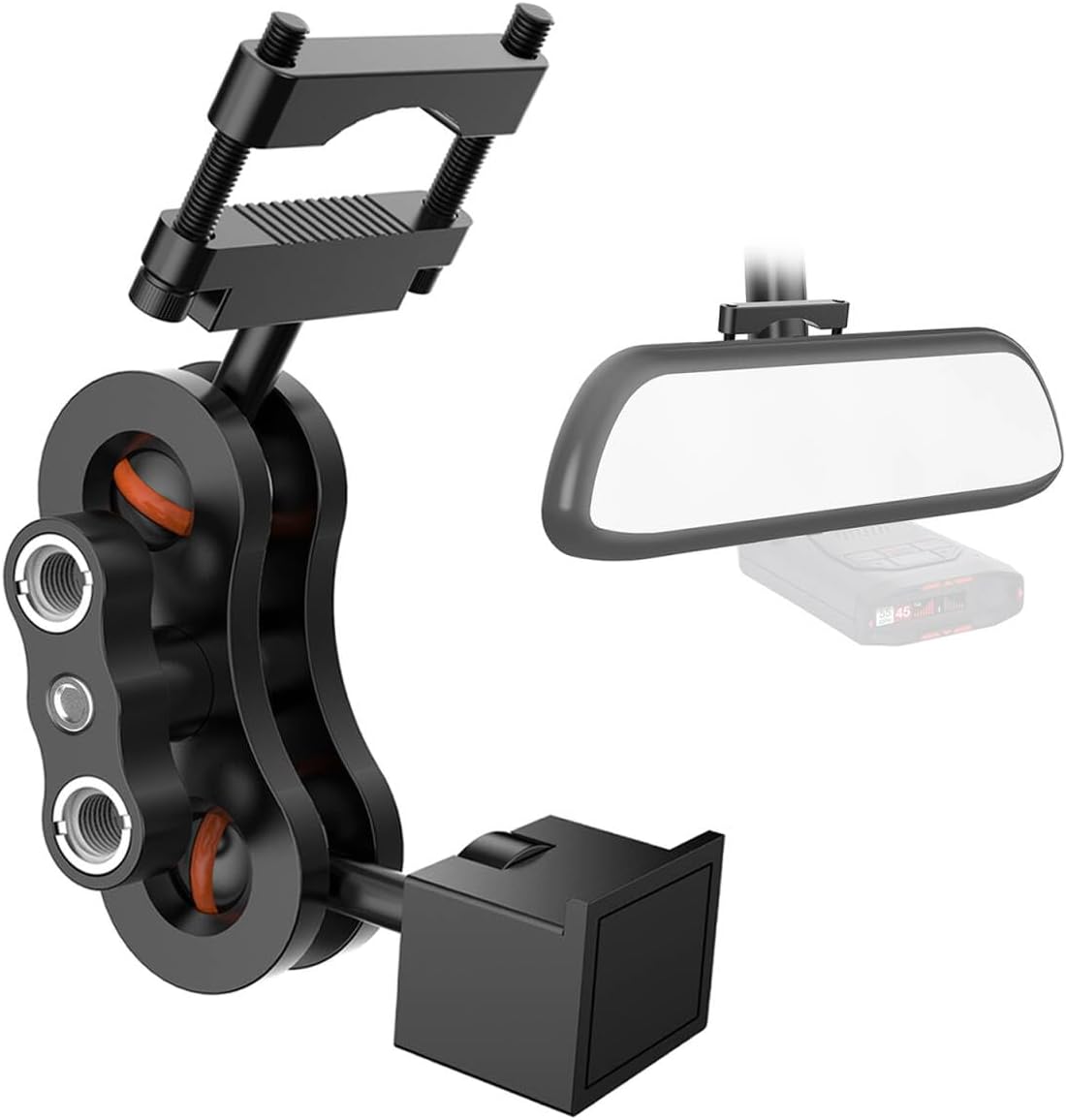Vovucai Max360C Max3 Max4 Radar Detector Mount,Aluminum Radar Mount,Rearview Mirror Rod Mount Bracketfor Escort IX IXc