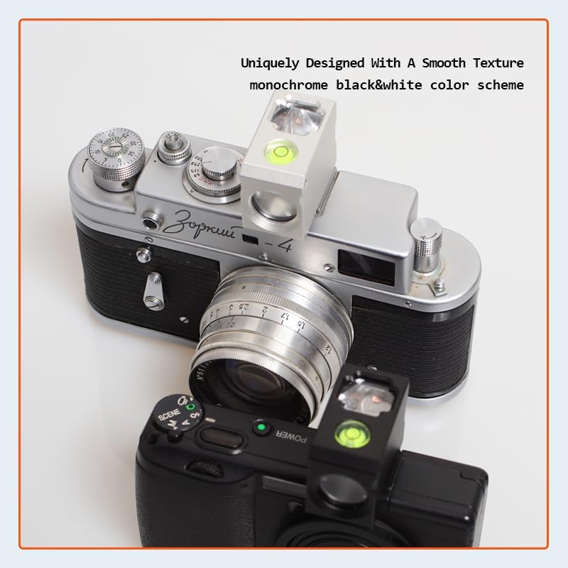 MsCalido Universal Camera Metal Viewfinder, Waist-Level, Hot/Cold Shoe Interface, Film Camera Compatible (Plastic