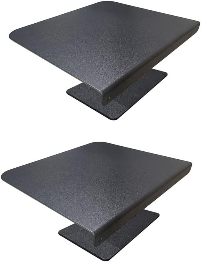 2 Pack) Steel Monitor Mount Reinforcement Plate Fits Most Monitor Desk Mountfor Fragile Tabletop Protection(Black