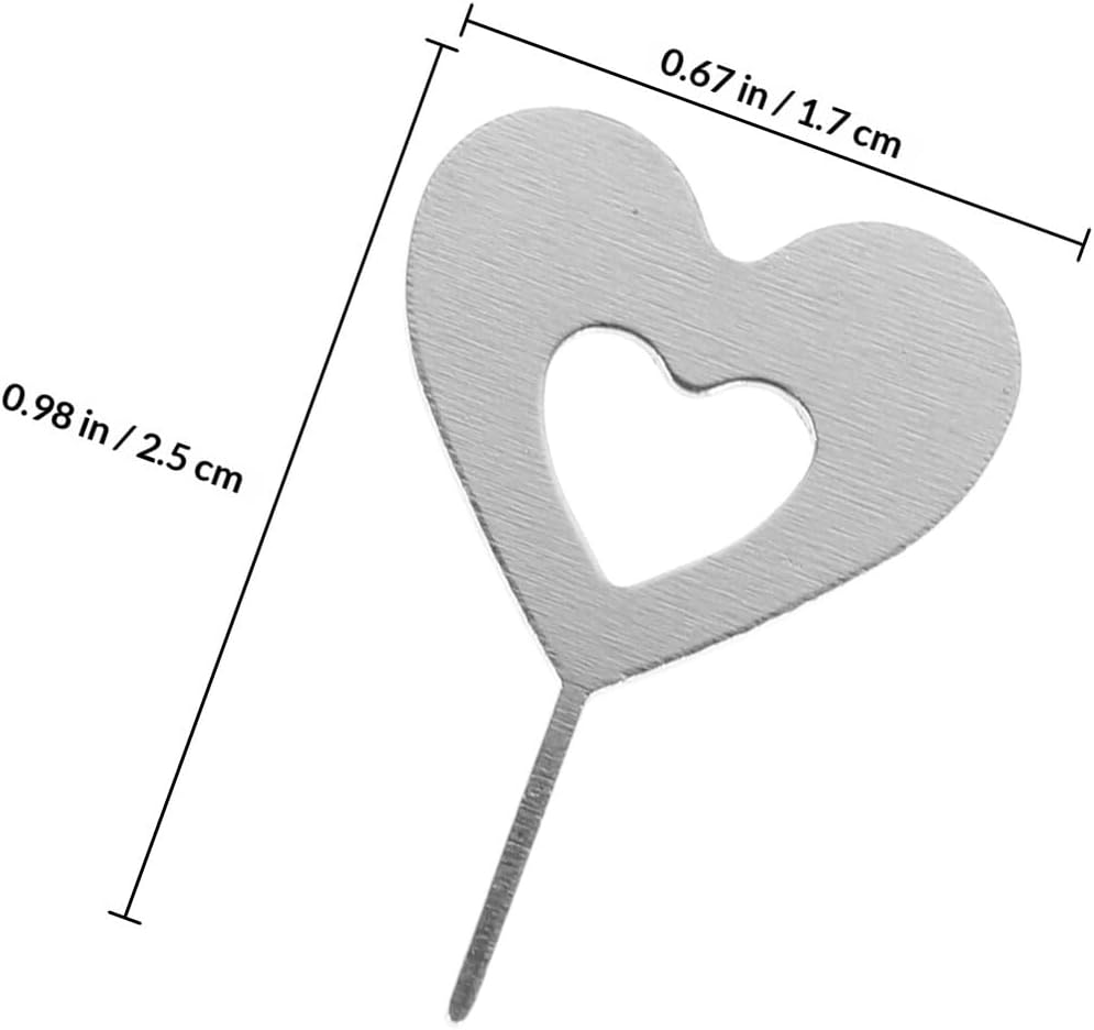 100pcs VALICLUD Heart-Shaped Sim Card Pin Ejector Tool Universal Sim Tray Remover Needles for Smartphones and Tablets