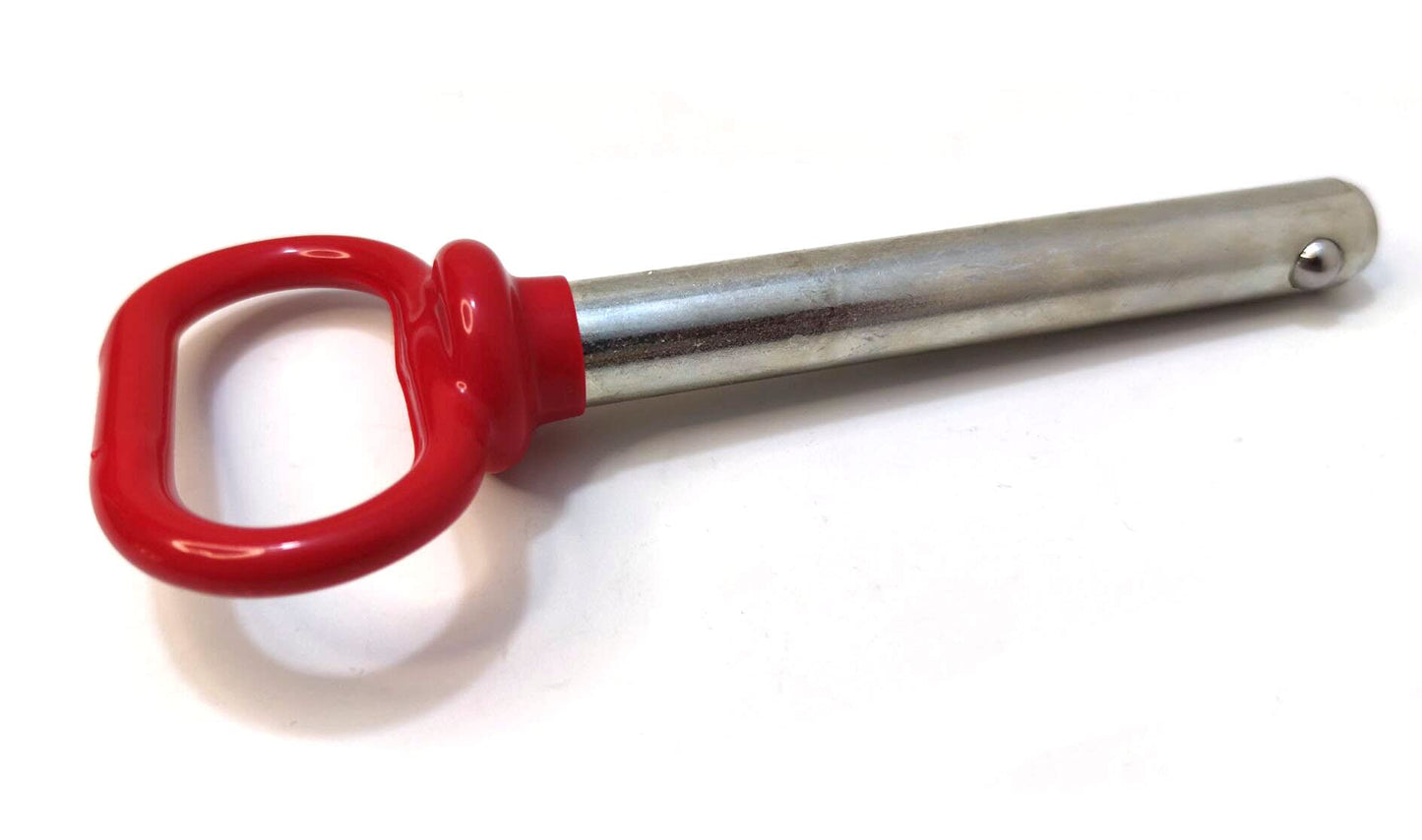 5/8" x 4" Red Handle Detent Pin ,Head Towing Hitch Pin,Safety Coupler Locking Pin,Detent Pin