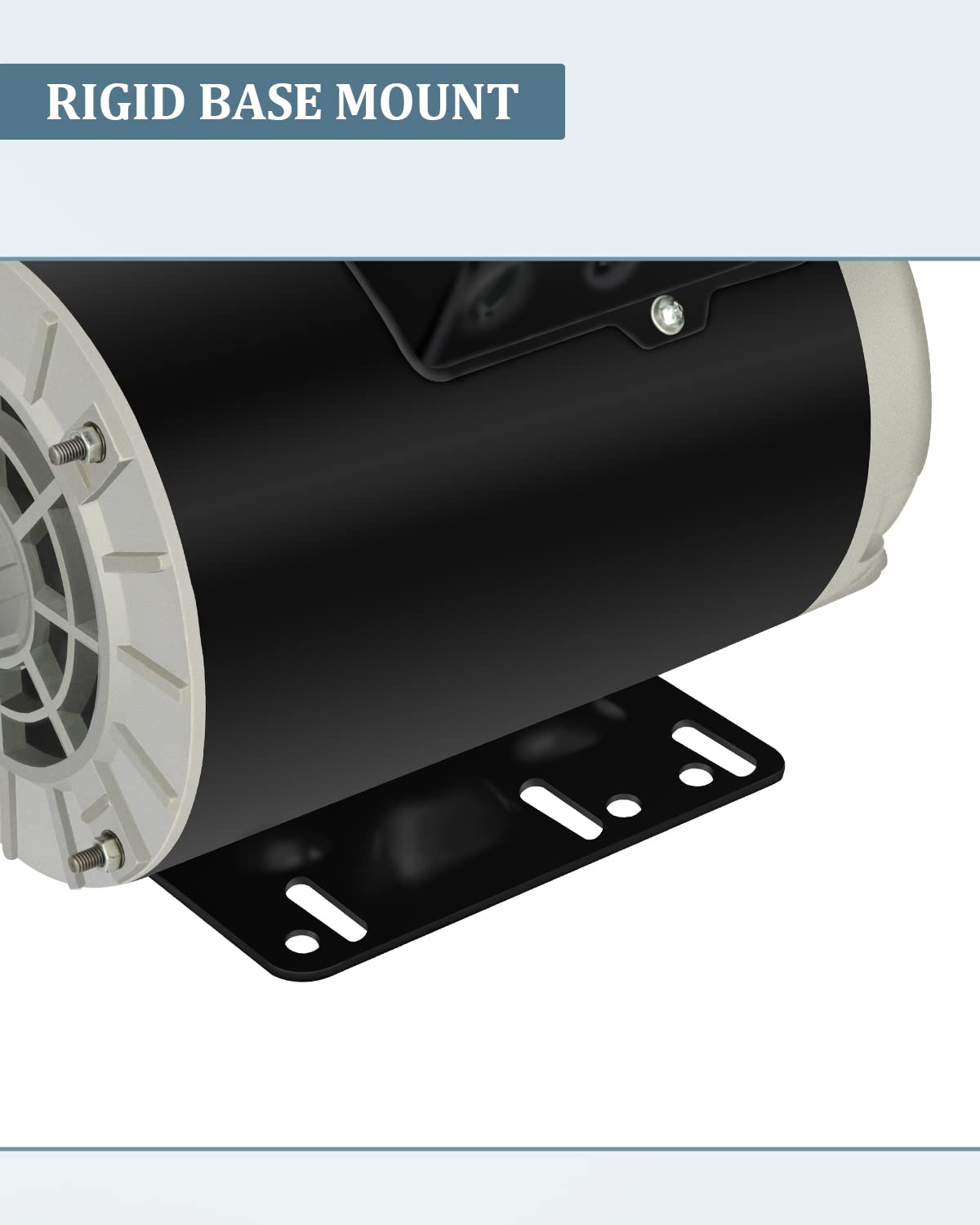 5HP SPL Electric Motor 3450 RPM, Air Compressor Motor, Single Phase 56Frame Motor, 208V-230V 5/8" Shaft Diameter Rolled Steel Shell 60HZ