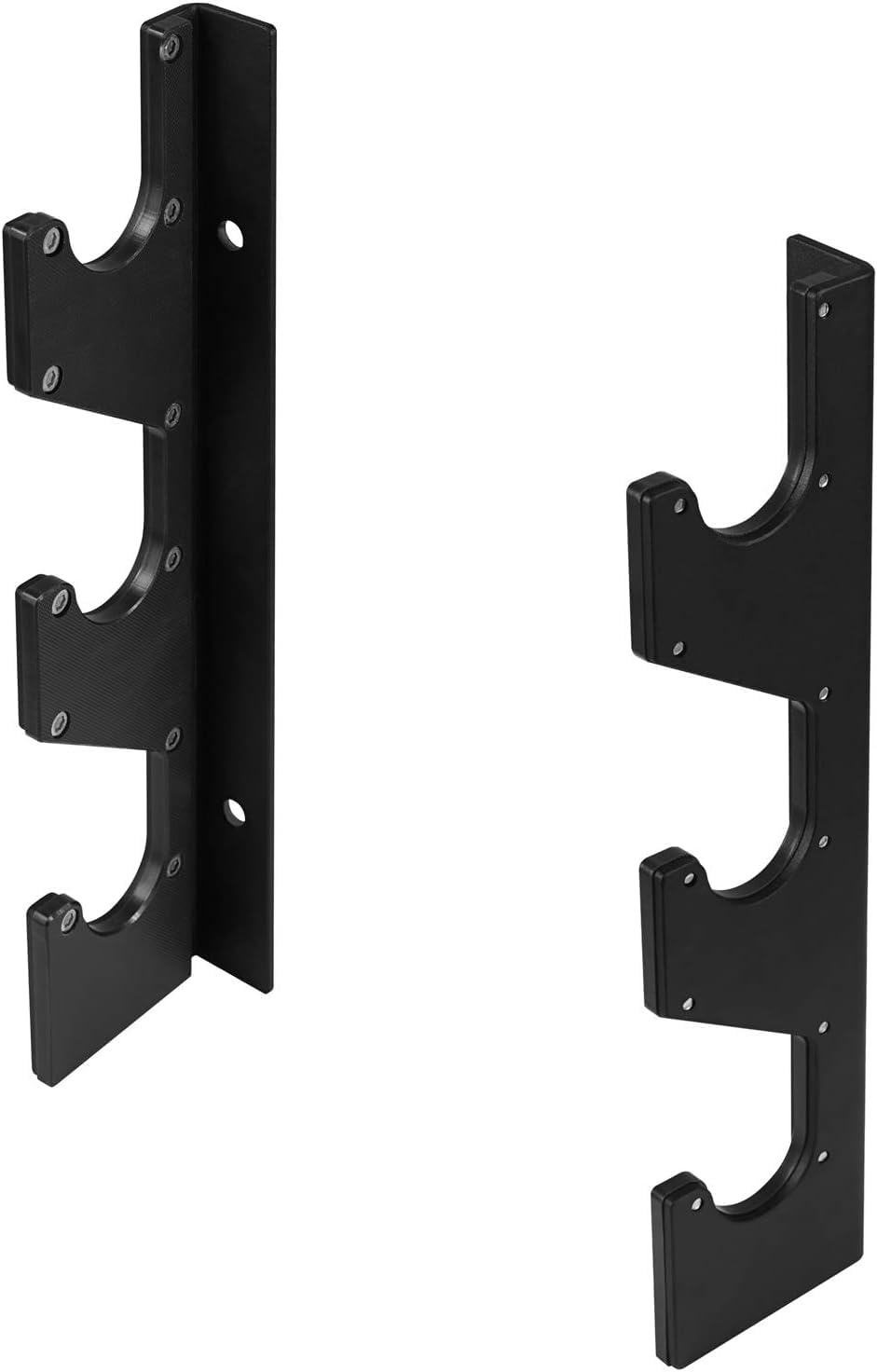 Yes4All Barbell Holder Horizontal Storage Rack for Home Gym Organizer, Barbell Storage Rack Fit 2-inch Olympic Bars, Curl Bars, Triceps Bars, Dumbbell Handles (1 pair)