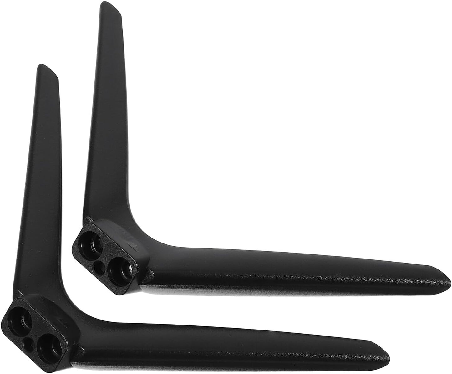 FOMIYES 15mm Television Stand Bracket No-Drill Tabletop Base with Dual-Hole Plastic Legs Heavy Duty Tv Stand
