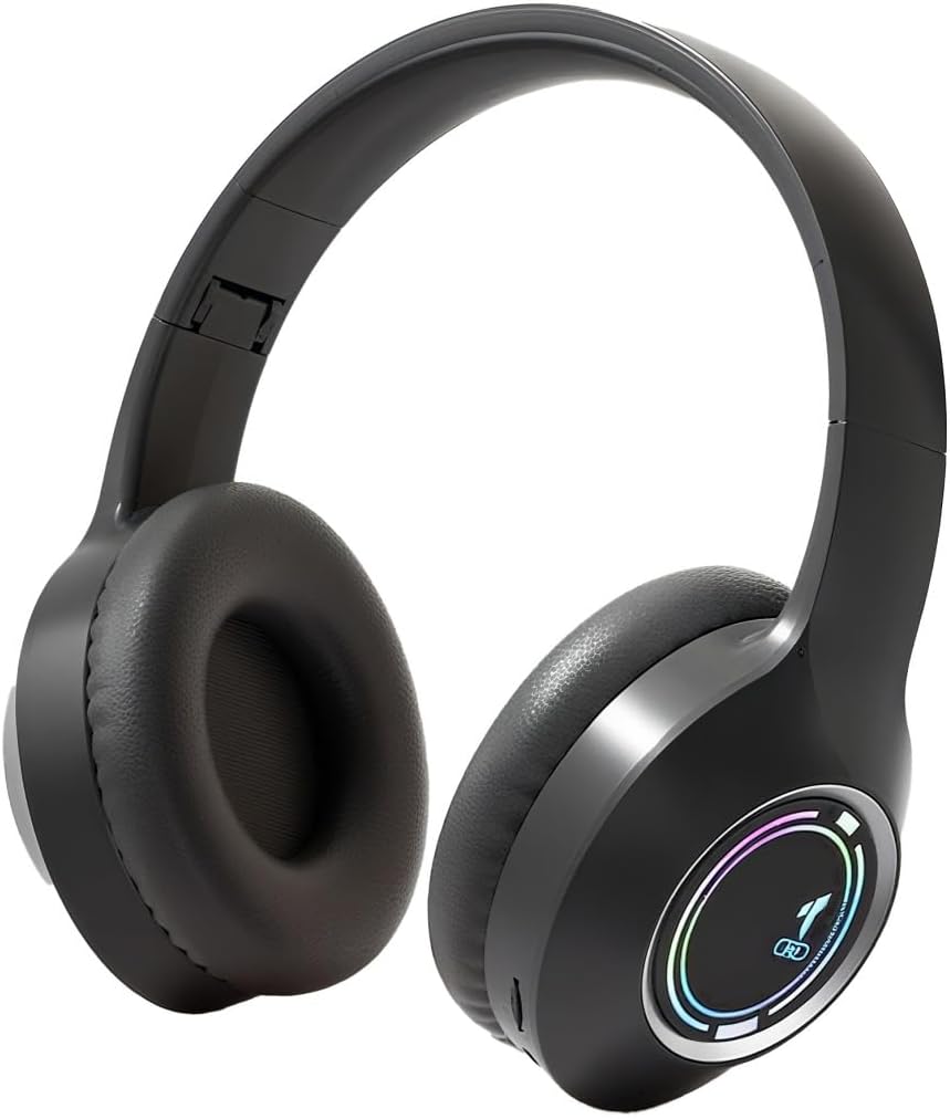MGHOAQFRS Headset Bluetooth Headphones Over Ear,Wireless Headphones Low Latency, Hands-Free Calls, Noise Reduction