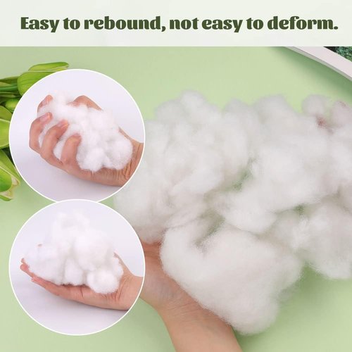 BUTUZE Polyester Fiberfill Stuffing - Premium 500g/17.6oz High Resilience Fill for DIY Dolls & Pillows