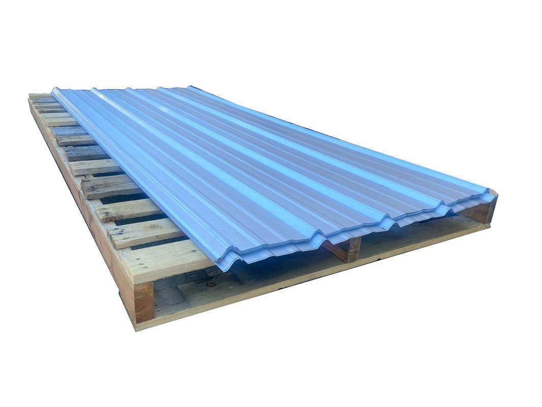 Falken Design ECO-Rib Polyester White Steel 29 Gauge Roof/Siding Panel 36 in. x 96 in. (Set of 10)