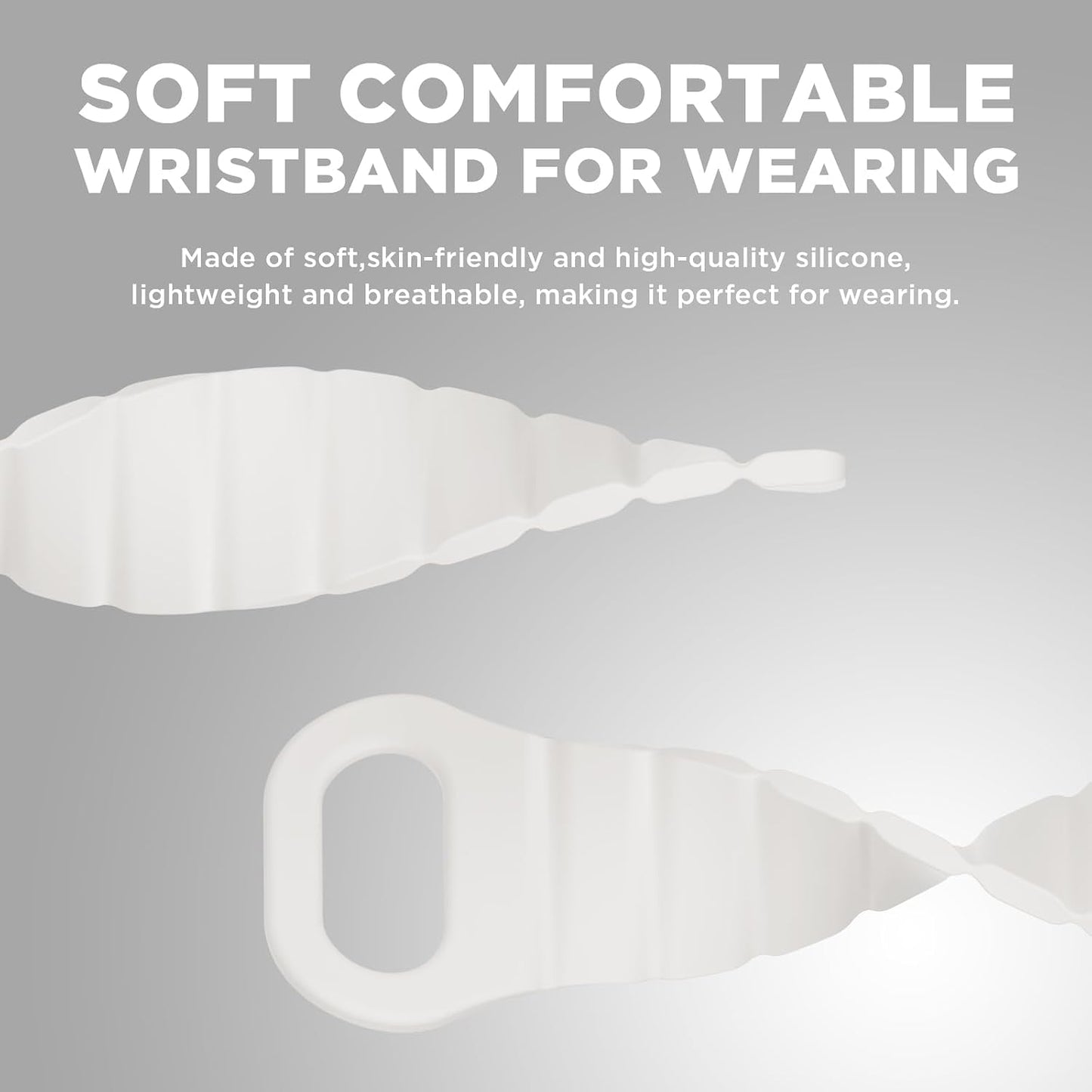 Wacanc (2025) Silicone Magnetic Wristband Compatible with Plaud NotePin Voice Recorder,PC Case with Adjustable Wearable