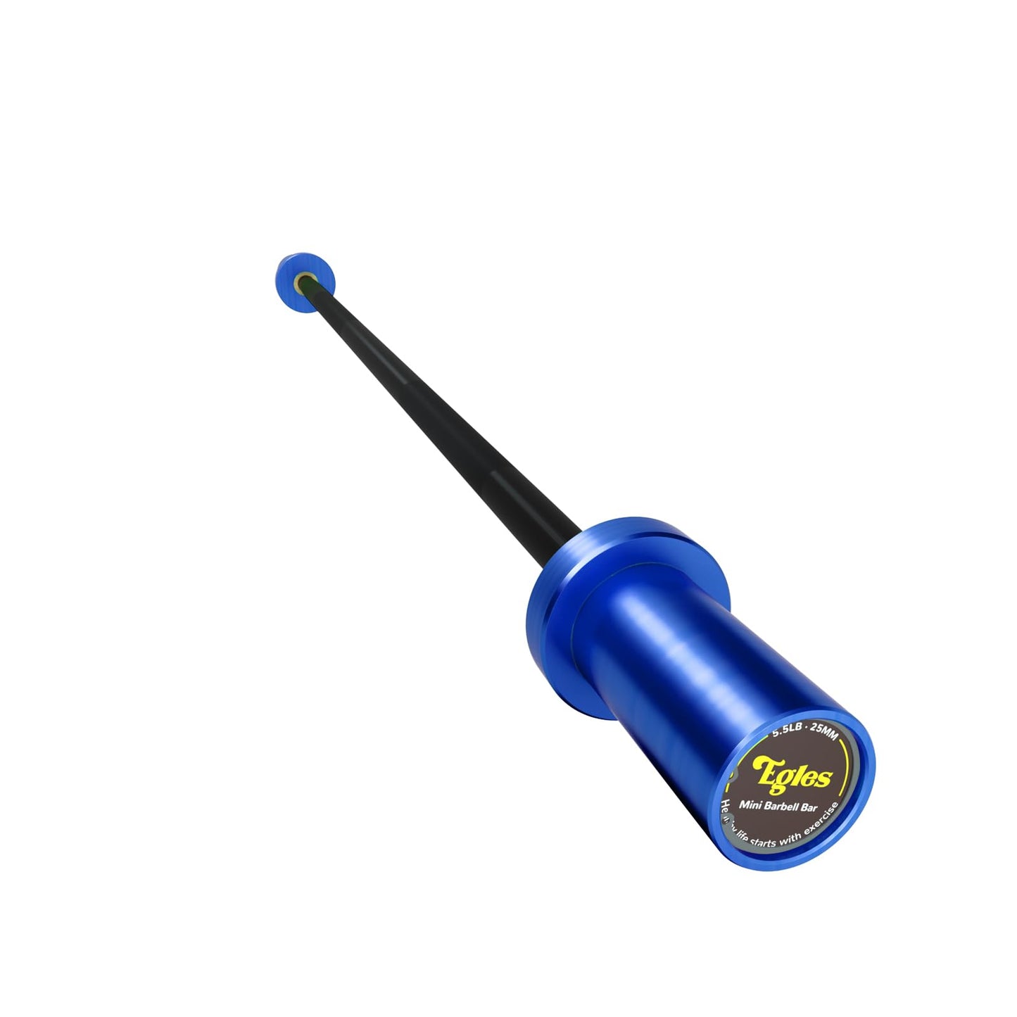 EGLES Kids Barbell 5.5LB Mini Barbell Bar 4ft for Kid Women & Beginners Weighted Bar - Compatible with 2-Inch Weight Plates, for Strength Training Gym Weight Lifting, Blue & black Training Bar