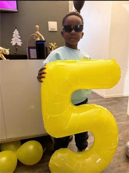 Yellow 3 Balloon | 40-Inch Number Balloon for 3rd Birthday Decorations - Perfect for Kids & Women Parties
