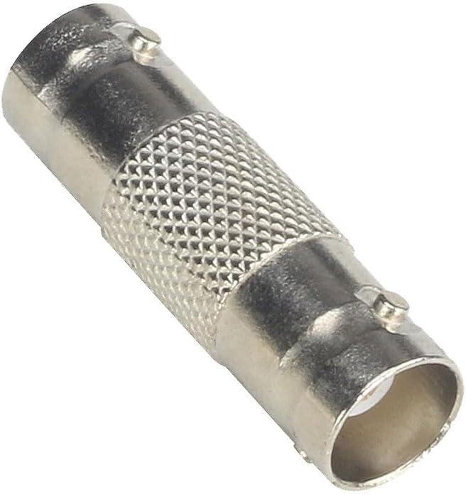 SLLEA BNC Adapter - Female to Female Straight Coaxial Connector Compatible with HD CCTV DVR Surveillance System Video